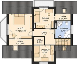 Poddasze projektu - APS 128