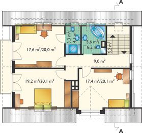 Poddasze projektu - Cedryk - murowana – ceramika