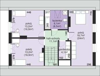Poddasze projektu - Dom przy Głogowej