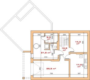 Piwnica projektu - Dom przy Szkarłatnej