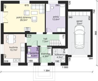 Parter projektu - Dom przy Krokusowej