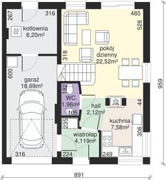 Parter projektu - Dom przy Miedzianej