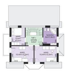Poddasze projektu - Dom przy Kalinowej 3