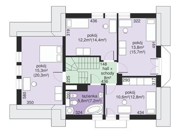 Poddasze projektu - Dom przy Przyjaznej 4