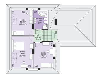 Poddasze projektu - Dom przy Malowniczej
