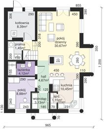 Parter projektu - Dom przy Sielskiej 3