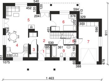 Parter projektu - Dom przy Szarotek