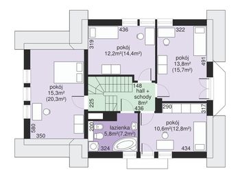 Poddasze projektu - Dom przy Przyjaznej 6