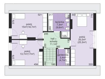 Poddasze projektu - Dom przy Głogowej 4