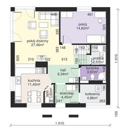 Parter projektu - Dom przy Cyprysowej 7