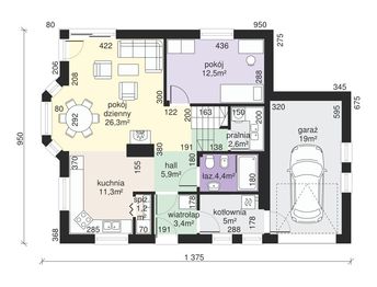 Parter projektu - Dom przy Cyprysowej 11