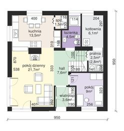 Parter projektu - Dom przy Cyprysowej 23