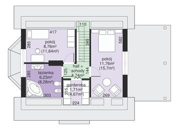 Poddasze projektu - Dom przy Imbirowej 2