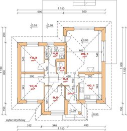 Parter projektu - Dom przy Uroczej