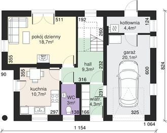 Parter projektu - Dom przy Platanowej