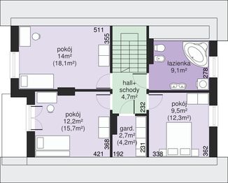 Poddasze projektu - Dom przy Platanowej