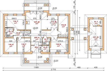 Parter projektu - Dom przy Akacjowej