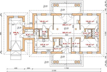 Parter projektu - Dom przy Dębowej