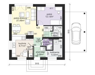 Parter projektu - Dom przy Cyprysowej 26
