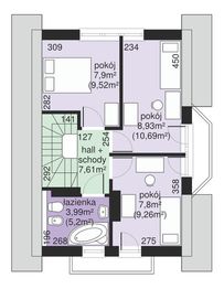 Poddasze projektu - Dom przy Waniliowej 2