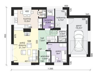 Parter projektu - Dom przy Wiosennej
