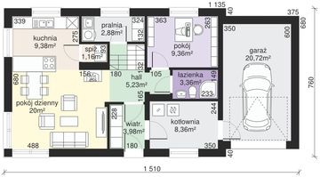 Parter projektu - Dom przy Alabastrowej