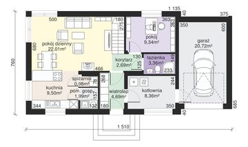 Parter projektu - Dom przy Alabastrowej 3