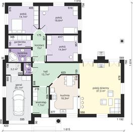 Parter projektu - Dom przy Kwiatowej