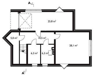 Piwnica projektu - Akacja - murowana - ceramika