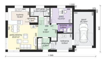 Parter projektu - Dom przy Alabastrowej 6
