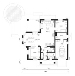 Parter projektu - Dom przy Szmaragdowej