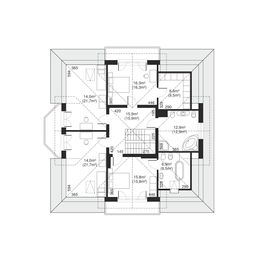 Poddasze projektu - Dom przy Szmaragdowej
