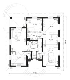 Parter projektu - Dom przy Rubinowej