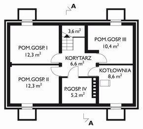 Piwnica projektu - Alfa - murowana - ceramika