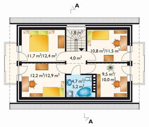 Poddasze projektu - Alfa - murowana - ceramika