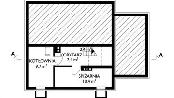 Piwnica projektu - Aster - murowana – ceramika