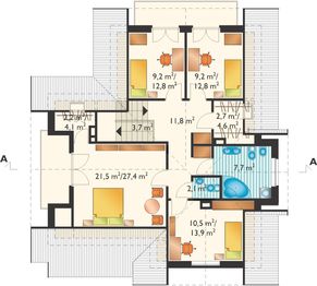 Poddasze projektu - Karmel - murowana – ceramika