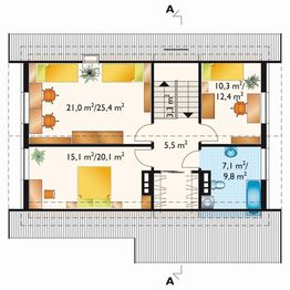 Poddasze projektu - Kuba - murowana – ceramika