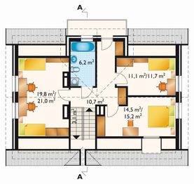 Poddasze projektu - Malwa - murowana - ceramika