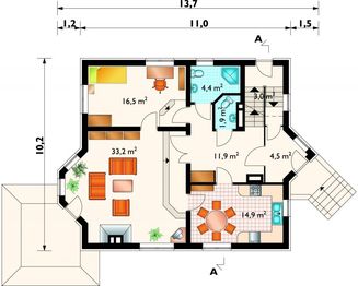 Parter projektu - Marzanna - murowana – beton komórkowy