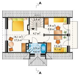 Poddasze projektu - Mini - murowana – ceramika