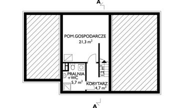 Piwnica projektu - Modrak - murowana – ceramika