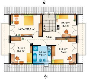 Poddasze projektu - Oberek (1594)