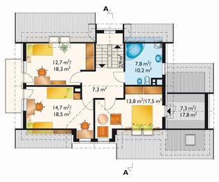 Poddasze projektu - Makary - murowana – ceramika
