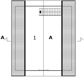 Poddasze projektu - Garaż 15 - murowana – beton komórkowy