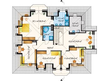 Poddasze projektu - Gerwazy - murowana – ceramika
