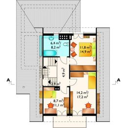 Poddasze projektu - Słomka - murowana – ceramika