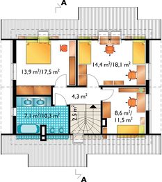 Poddasze projektu - Smolik - murowana – ceramika