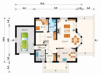 Parter projektu - Mikołaj - murowana – beton komórkowy