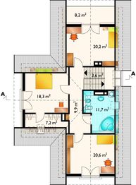Poddasze projektu - Miriam - murowana – ceramika